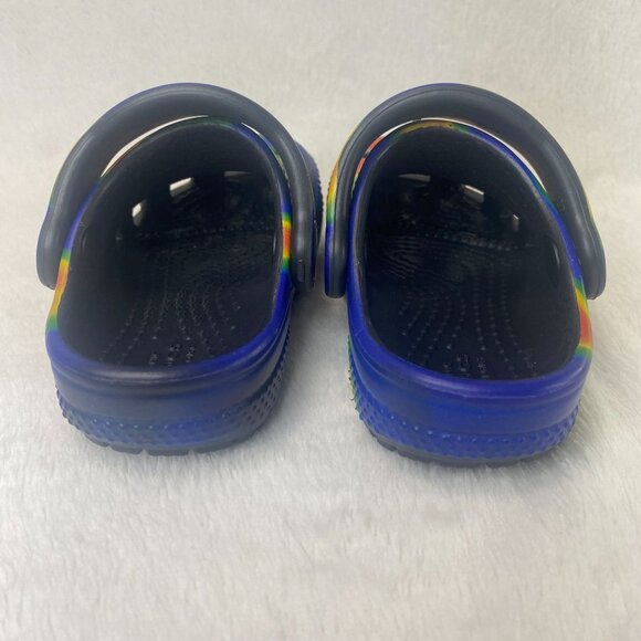 Crocs Kids Classic Tye-Dye Clogs Slip-On Shoes Comfortable Lightweight C4 - Picture 6 of 7